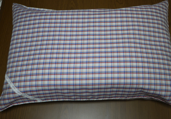 先染めレース 日本製ピロケース 43×63cm