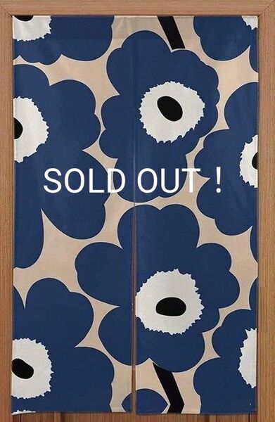 SOLD OUT! マリメッコ ウニッコ風 のれん カーテン