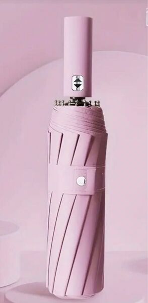 自動開閉式24リブUVカット傘 - 防風日雨兼用ステンレスフレームのコンパクト折りたたみデザイン耐久性のあるビニールキャノピー