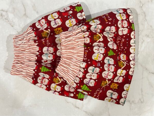 1227 クリスマス アームカバー ショート丈 レッド ハンドメイド