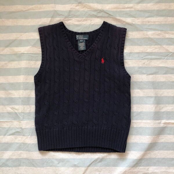 【100】 ラルフローレン ベスト POLO RALPH LAUREN コットン 110