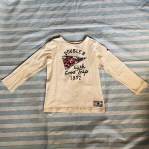 【120】ダブルB 長袖Tシャツ Tシャツ ロンT キッズ トップス ミキハウス 110