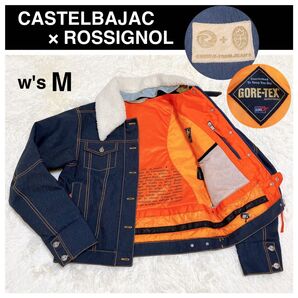 美品 CASTELBAJAC カステルバジャック ロシニョール 限定コラボ スキーウェア ゴアテックスジャケット レディースM