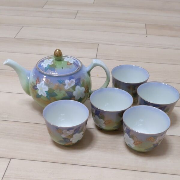 有田焼 清兵衛 湯飲み 急須 茶器セット 金彩華紋