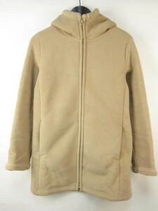  Uniqlo UNIQLO fleece coat reverse side boa M beige lady's D788