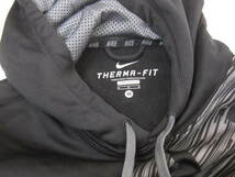 ナイキ NIKE パーカー スウェット THERMA-FIT M 黒 メンズ D707_画像4