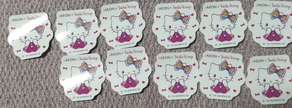 iAEON × Hello kitty ハローキティ ステッカー 11枚セット