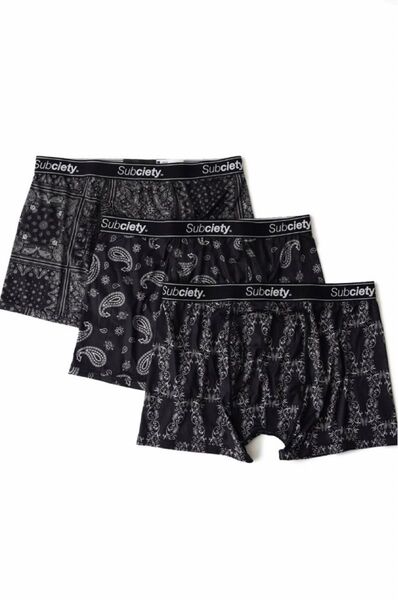 Subciety ボクサーパンツ 3枚セット Sサイズ