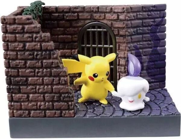 ピカチュウ&ヒトモシ 「ポケモンの街 夜の路地裏」