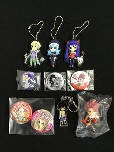 【FAIRY TAIL】フェアリーテイル グッズ 10種 ラバーキーホルダー 缶バッジ アクリル スイング でふぉめ 