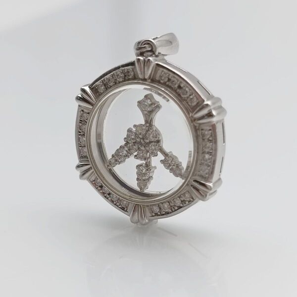 【美品】Pt900 プラチナ ネックレス ダイヤ 0.50 総重量約10.6g