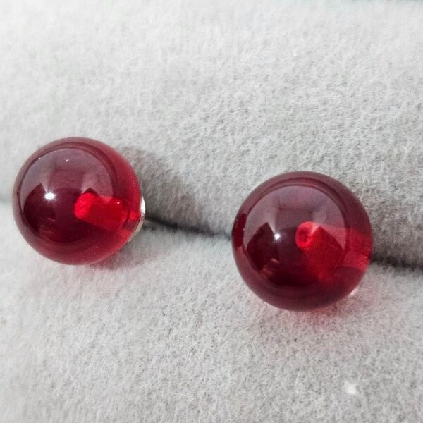 NEW レッドメノウ ピアス アクセサリー レディース 透明感あり ピアス 赤
