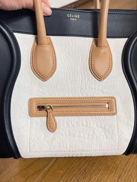 本物保証CELINE(セリーヌ)トートバッグ黒*ベージュ*白、コンビ