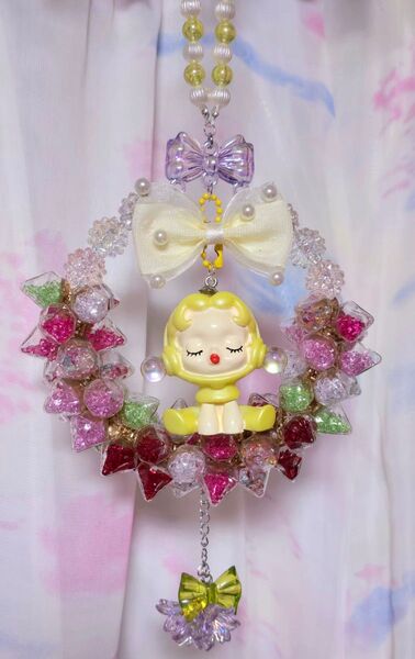 SPリース カラフル アクリルビーズ ハンドメイド