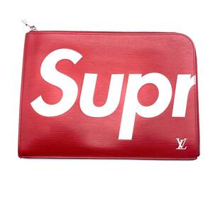 Louis Vuitton × Supreme Epi Pochette Joule GM Clutch Bag Red / ルィヴィットン シュプリーム エピ ポシェットジュール クラッチバッグ