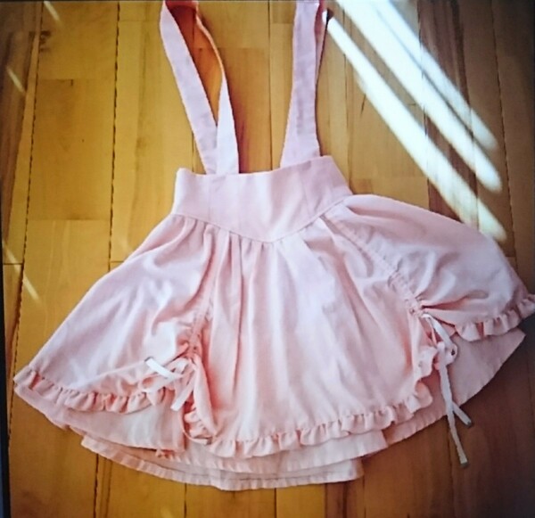 シークレットハニー　ジャンスカ　ピンク　かわいい　スカート　メイド風　リボン