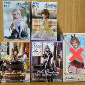 ライザのアトリエ ちょこのせプレミアムフィギュア クラウディア・バレンツ ライザリン・シュタウト リラ・ディザイアス フィギュア