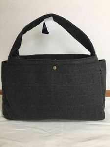 [ new goods ] next times price increase MAKEUP make-up tweed tote bag large gray check pattern stylish possible to use size super-discount!