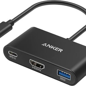 Anker PowerExpand 3-in-1 USB-C ハブ 4K対応 HDMI出力ポート 90Wパススルー充電 PD対応