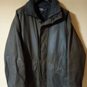 90s Polo byRalphLauren オイルドスタンドカラージャケット