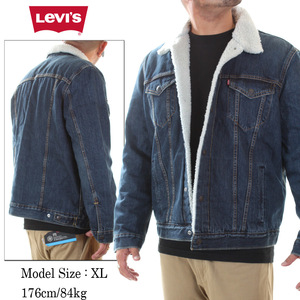 S Sサイズ Levi's/リーバイス“Gジャン”裏ボア トラッカー ジャケット インディゴ ブルー スモール デニム ボア シェルパ アメージング 服