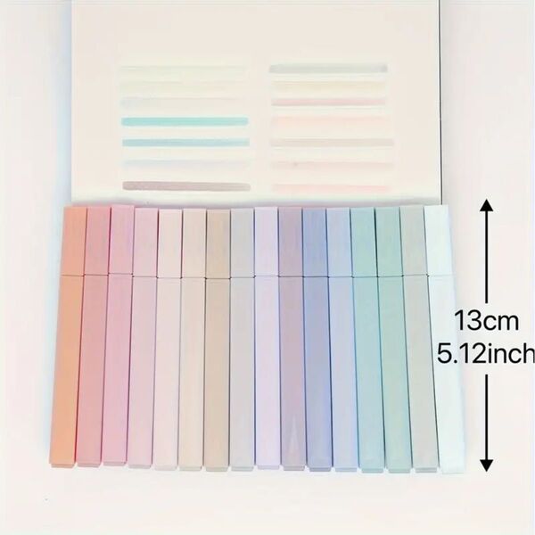 12色蛍光ペンセット - 尖筆、にじみにくく裏抜け防止、プラスチック製 - 日記、オフィス、学生、プロに最適