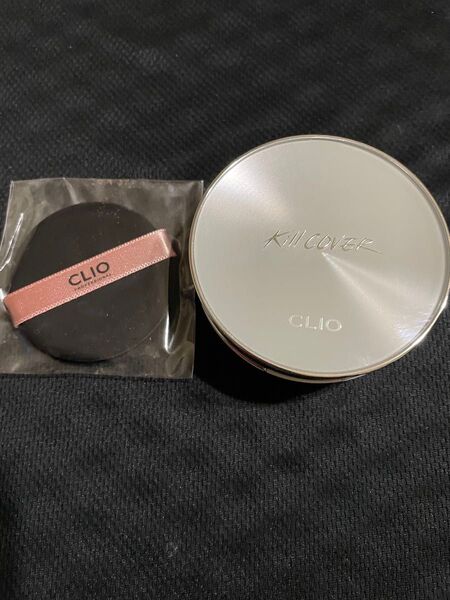 韓国コスメ CLIO クッションファンデ空ケース パフ