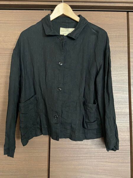 nest robe 吉備リネンヘリンボンカバーオール
