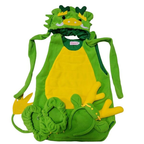 コスプレ 辰 キッズ 仮装 ドラゴン 新品☆龍 衣装 着ぐるみ カチューシャ付き