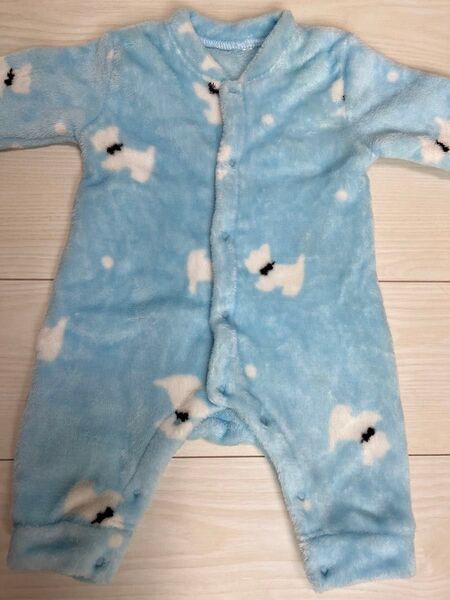 ベビー服 ロンパース 長袖 モコモコ 60-70cm