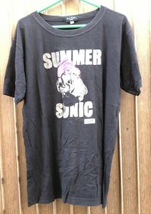 お勧め☆【SUMMER SONIC】ポールスミス サマーソニック ゼロセブン プリントTシャツ L 黒 ヴィンテージ スタッフ