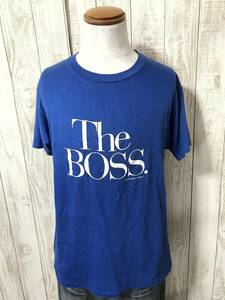 お勧め・【80s】Hanes ヘインズ ヴィンテージ Tシャツ アメカジ USA製 50/50 THE BOSS　半袖