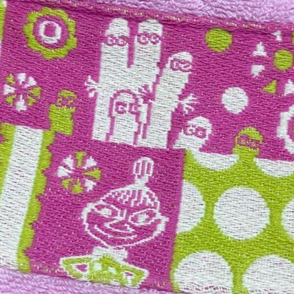 タオル美術館 ムーミン ニョロニョロ ミイ タオル地 ミニトートバッグ 手提げ
