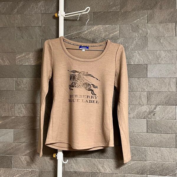 バーバリーブルーレーベル カットソー 長袖Tシャツ 長袖カットソー ロンT ビッグロゴ