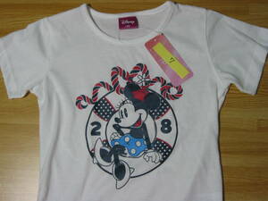 新品未使用 ディズニー ミニーマウス Tシャツ 7 サイズ130