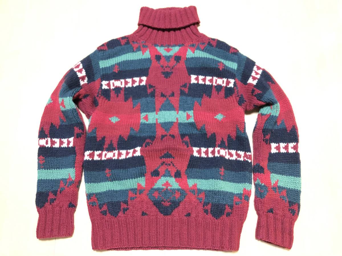 希少/最高級】RRL “Native Silk Knit Shirt” S シルク ヴィンテージ