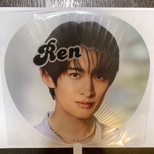 デコうちわ ストーン パーツ Ren 黒