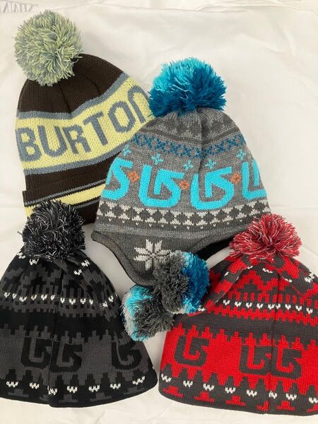 Burton ビーニー ニット帽 ボンボンセット