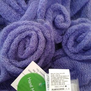 Hand Made パープルバラストール ベネトンJ 他 ワンピと合わせて.トップス.スカート.薔薇ショール.SILKスカーフなど