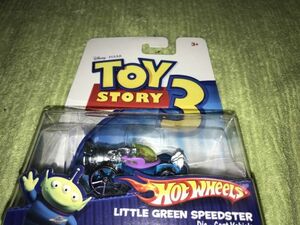 10.ホットウィール　Hot WHeeLs トイ・ストーリー　エイリアン　LITTLE GREEN SPEEDSTER ミニカー