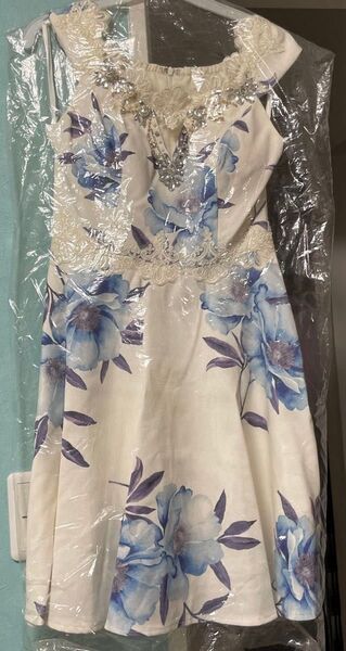 ドレス ワンピース レース キャバ パーティ ビジュー 花柄 デート