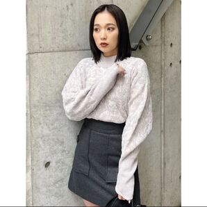 パターンジャガードニット