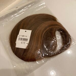 ヴィヴィ 前髪ウイッグ サイド付きタイプ 明るめブラウン ウィッグ 髪の毛 毛束 髪束 美品