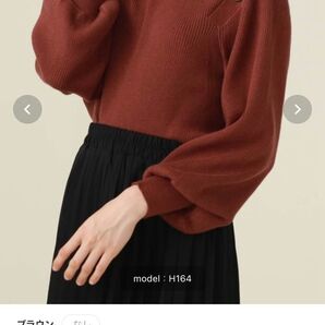 肩開きニットプルオーバー 肩出し ブラウン archives