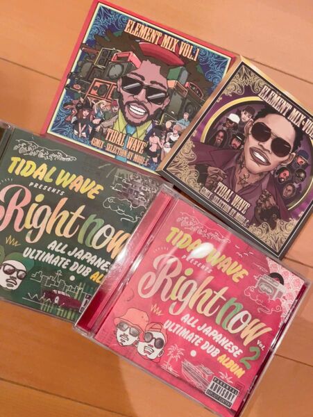 TIDAL WAVE/Right Now 1,2+ELEMENT MIX CD 1,2 セット売り