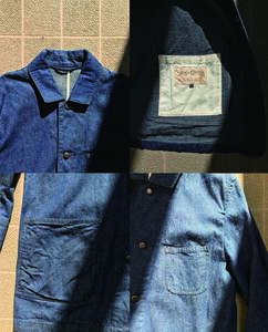 LOST CONTROL NEP DENIM WORK COAT gavial geruga rude gallery celt&cobra