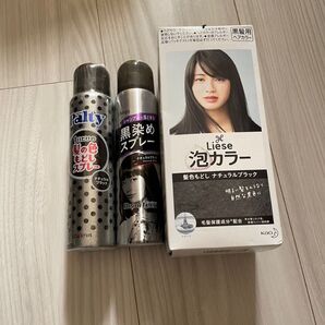 髪 黒染め 3点セット 簡易包装で発送します。