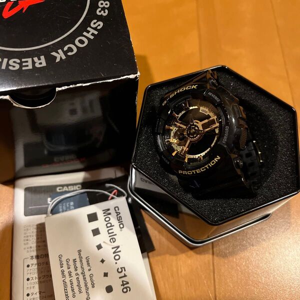 CASIO G-SHOCK GA-110GB-1AER ブラック×ゴールド 中古 電池切れ