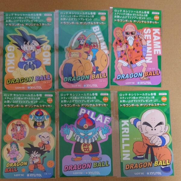 ドラゴンボール オリジナルステッカー 全6種類
