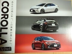 大人気　トヨタ　カローラ　カタログ　2019年　10月　未使用　貴重　紙カタログ